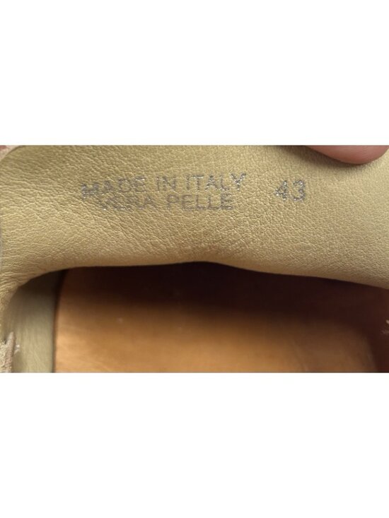 Astorflex Men’s Suede Loafers Sz 43 US 10 Beige Tan Travel Shoes Vera Pelle
